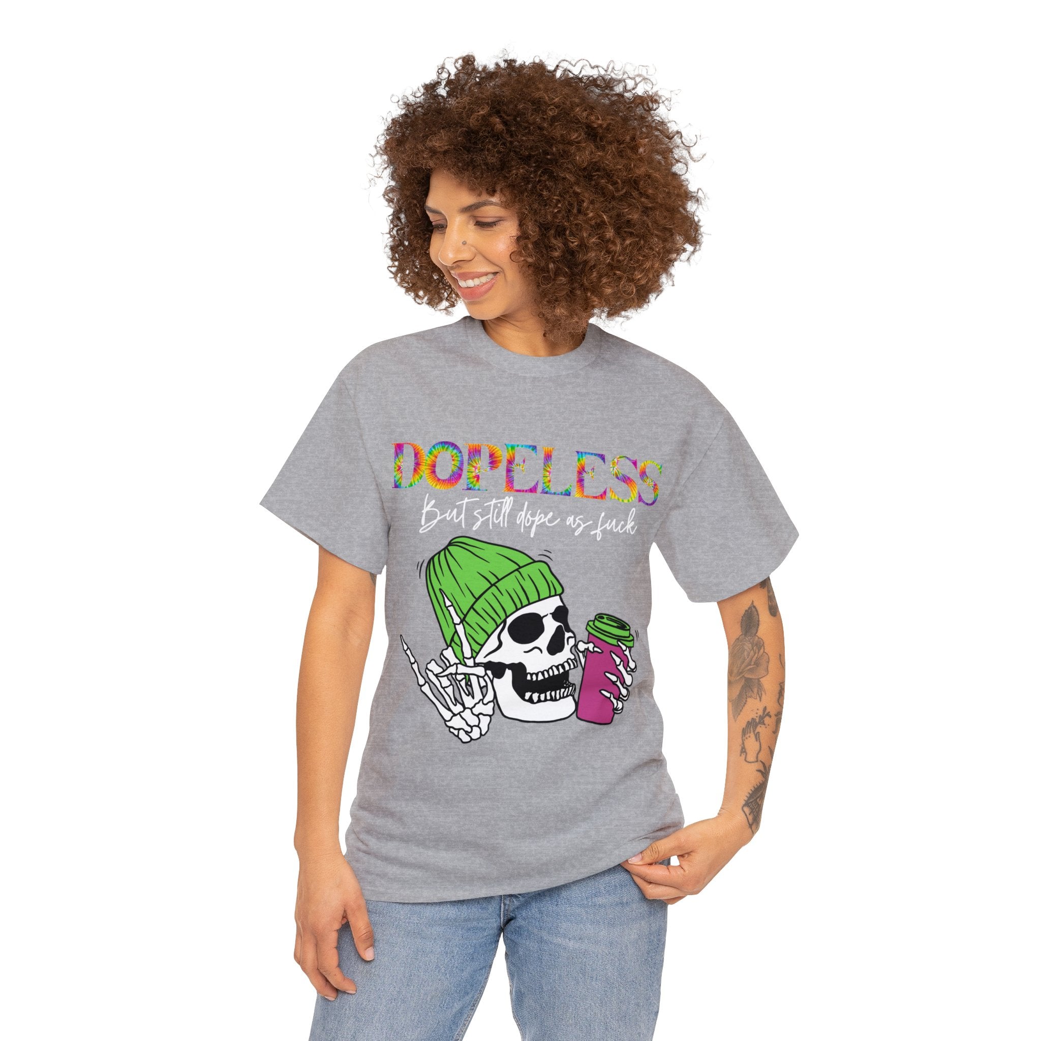 Dopeless but still Dope as F***  Funny Tee- Sobriety- Gift - Sober- Funny