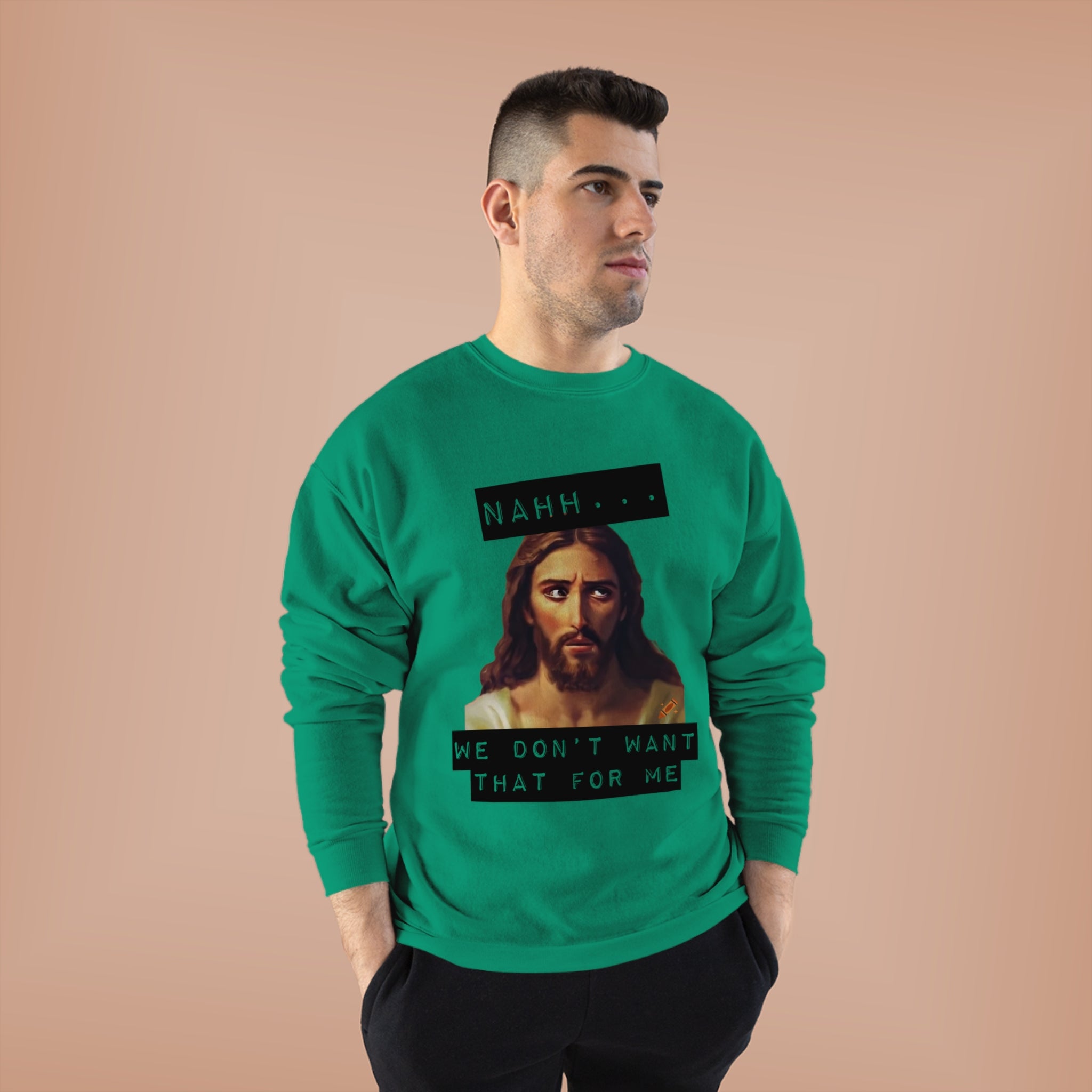 God- We don't want that for me. Funny Tshirt, Unisex Tee, Comfortable, Gifts, Religious Gag Gift