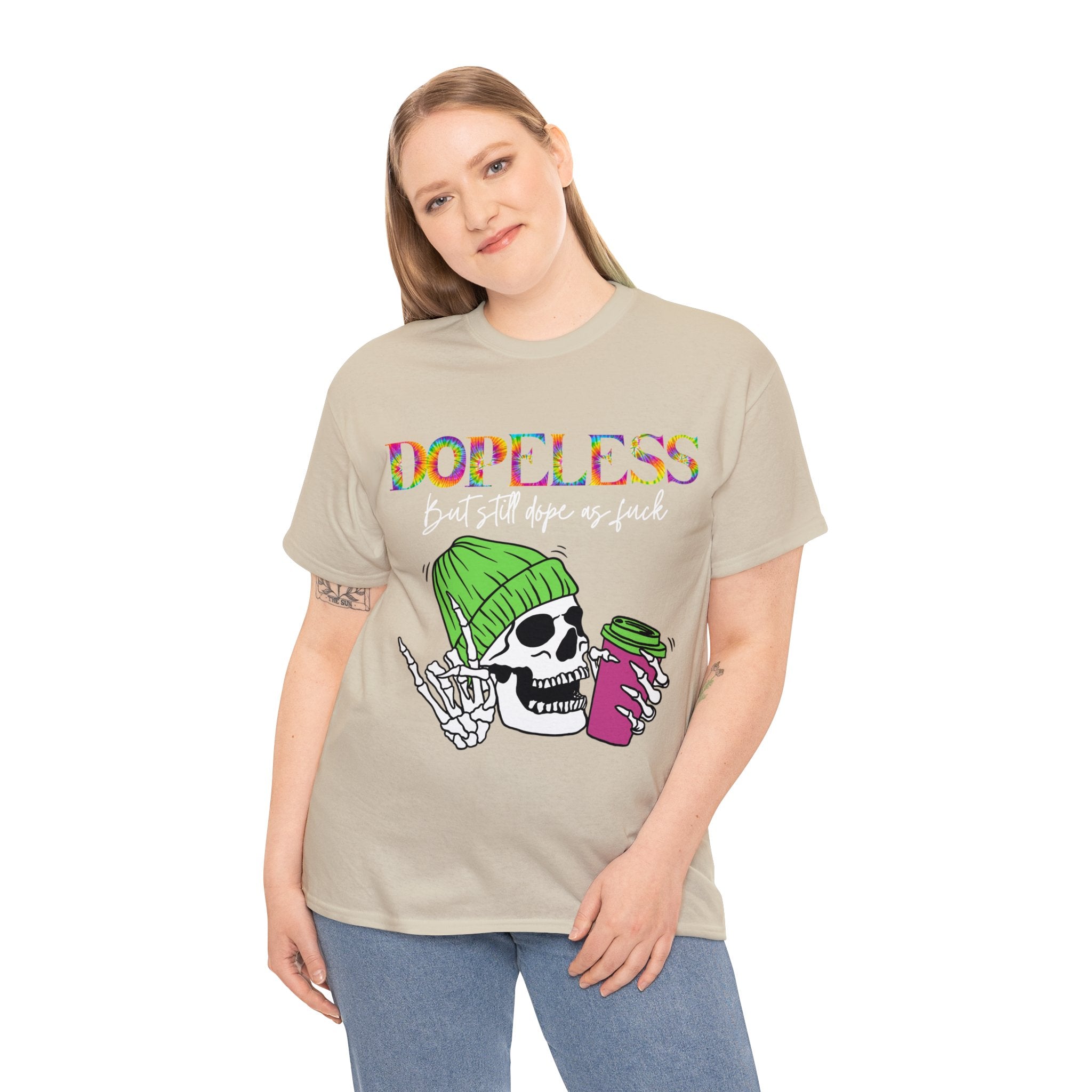 Dopeless but still Dope as F***  Funny Tee- Sobriety- Gift - Sober- Funny