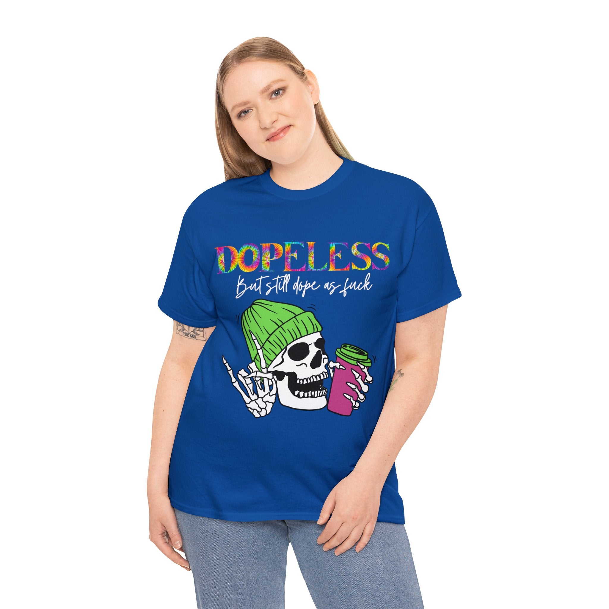Dopeless but still Dope as F***  Funny Tee- Sobriety- Gift - Sober- Funny