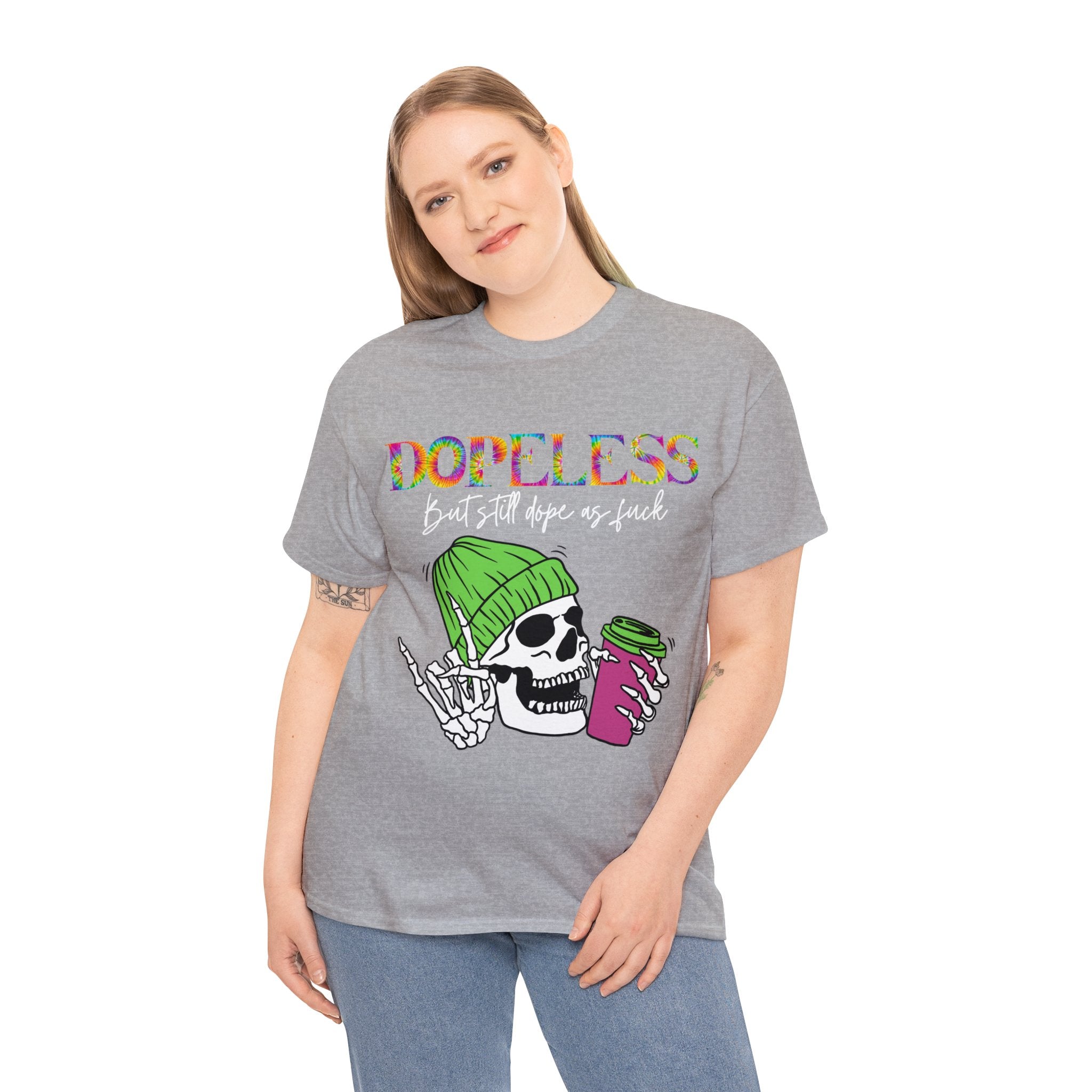 Dopeless but still Dope as F***  Funny Tee- Sobriety- Gift - Sober- Funny